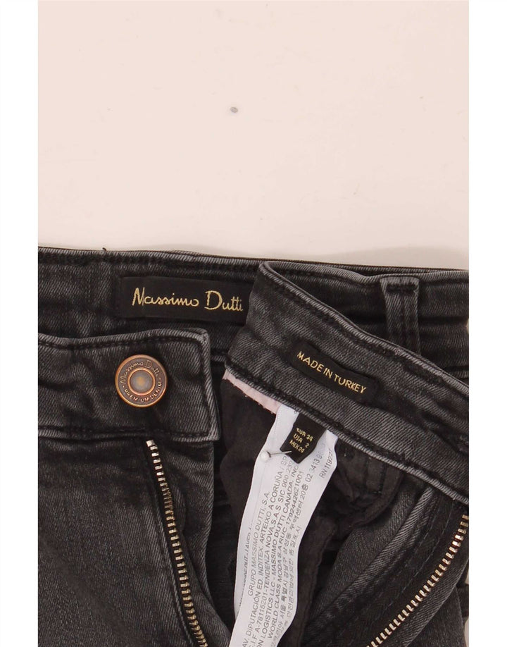 Massimo Dutti Γυναικείο τζιν EU 34 2XS W24 L24 Γκρι βαμβακερό