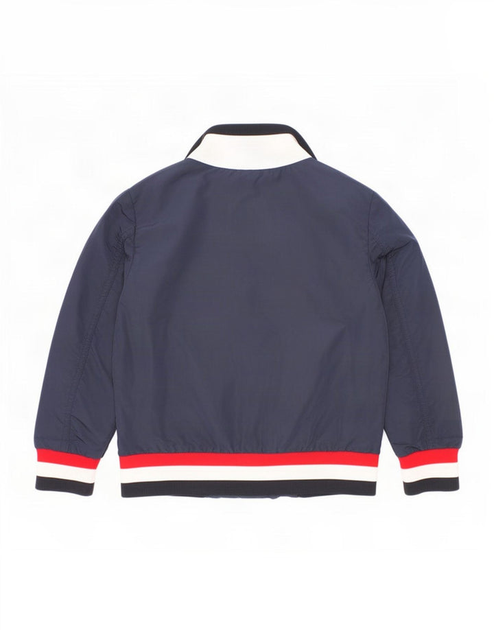 Moncler Boys Bomber Jacket 3-4 Years Navy Blue Colorblock Polyamide