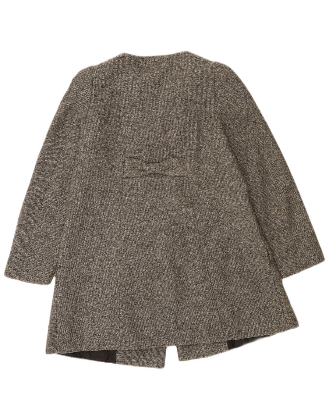 Zara Γυναικείο παλτό με διπλό στήθος UK 8 Small Grey Polyester