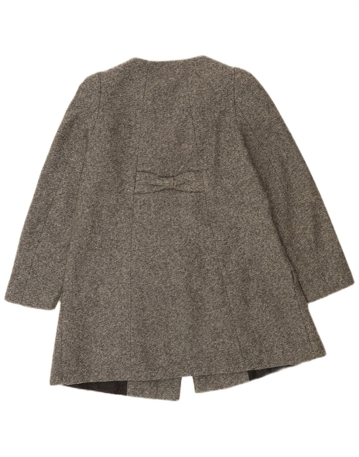 Zara Γυναικείο παλτό με διπλό στήθος UK 8 Small Grey Polyester