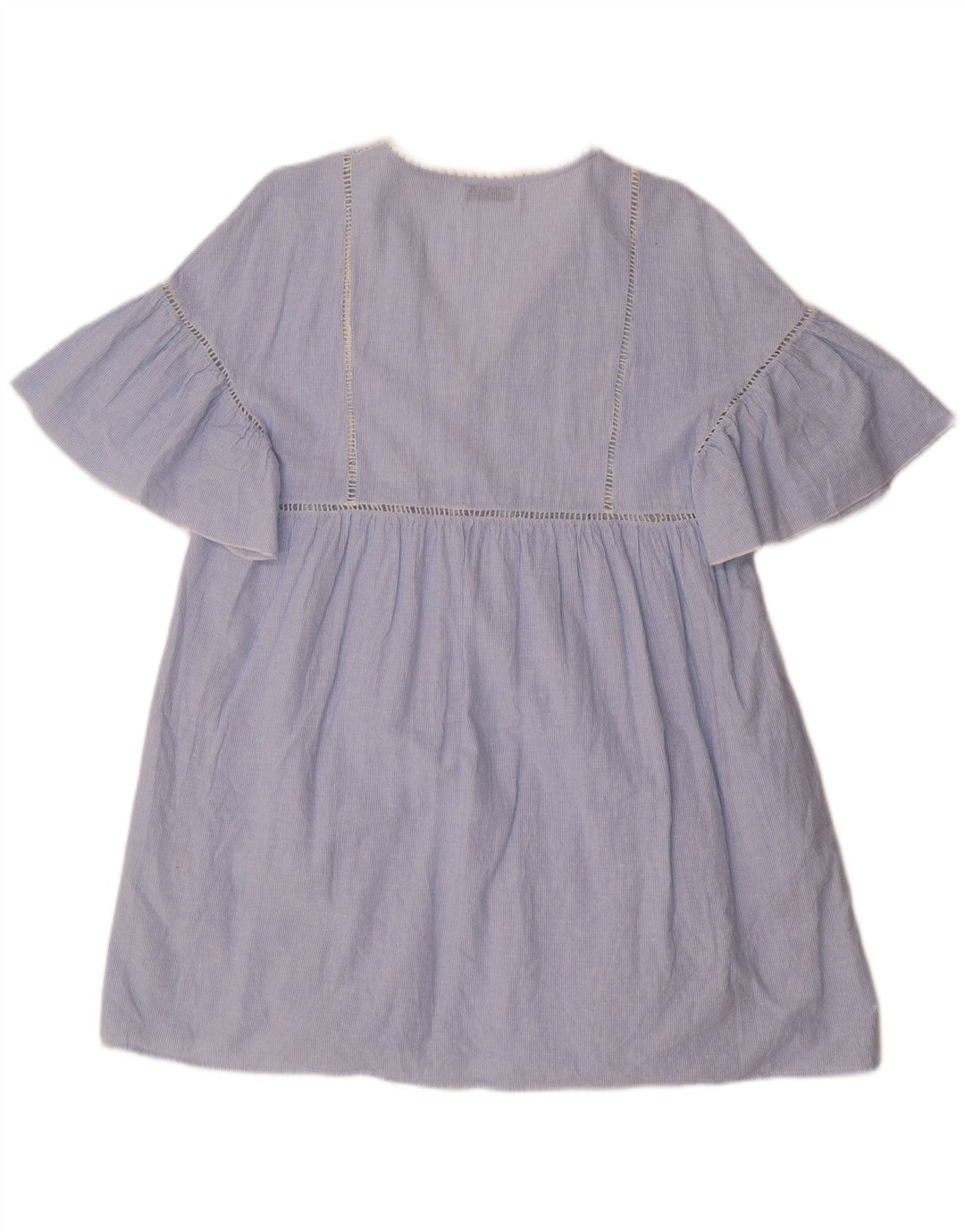 Γυναικείο φόρεμα ZARA Shift UK 14 Medium Blue Pinstripe