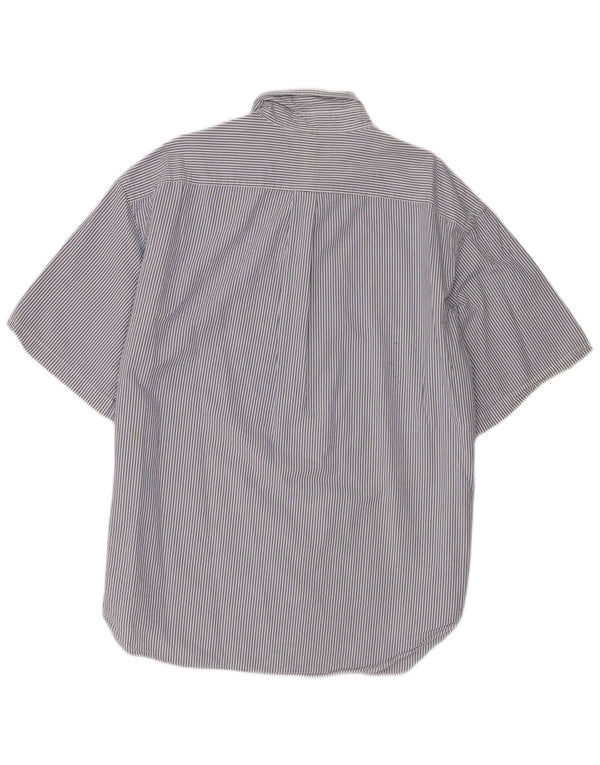 Ralph Lauren Ανδρικό κοντομάνικο πουκάμισο Classic Fit 2XL Μπλε βαμβακερό ριγέ