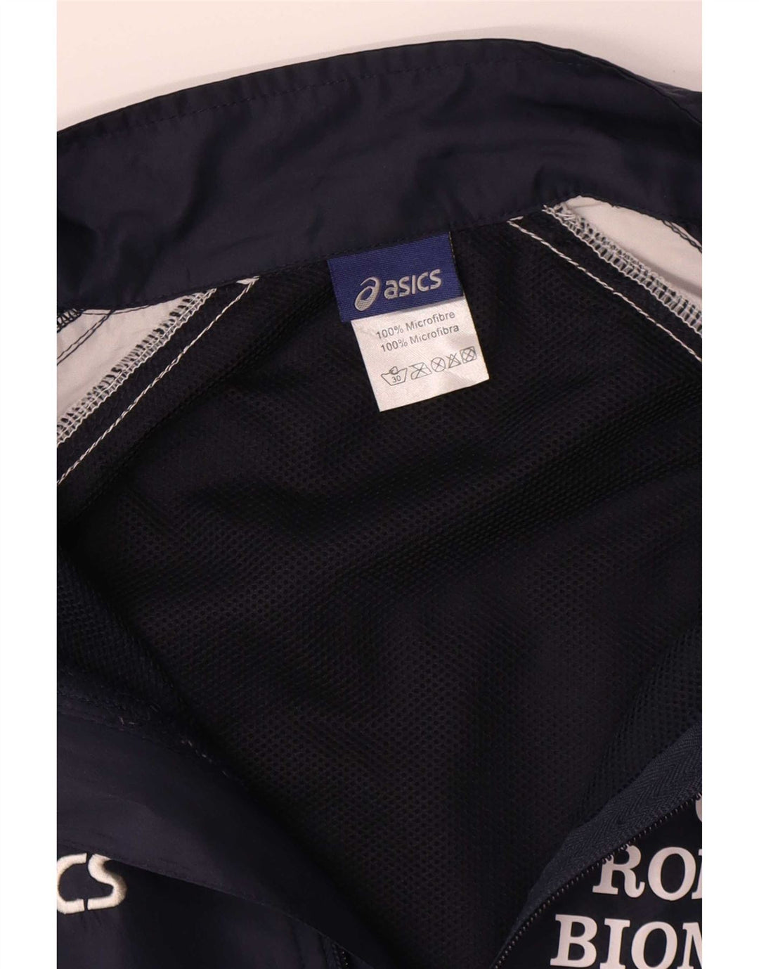 Ανδρική αθλητική φόρμα γραφικών Asics Top μπουφάν μεγάλο μπλε ναυτικό χρώμα