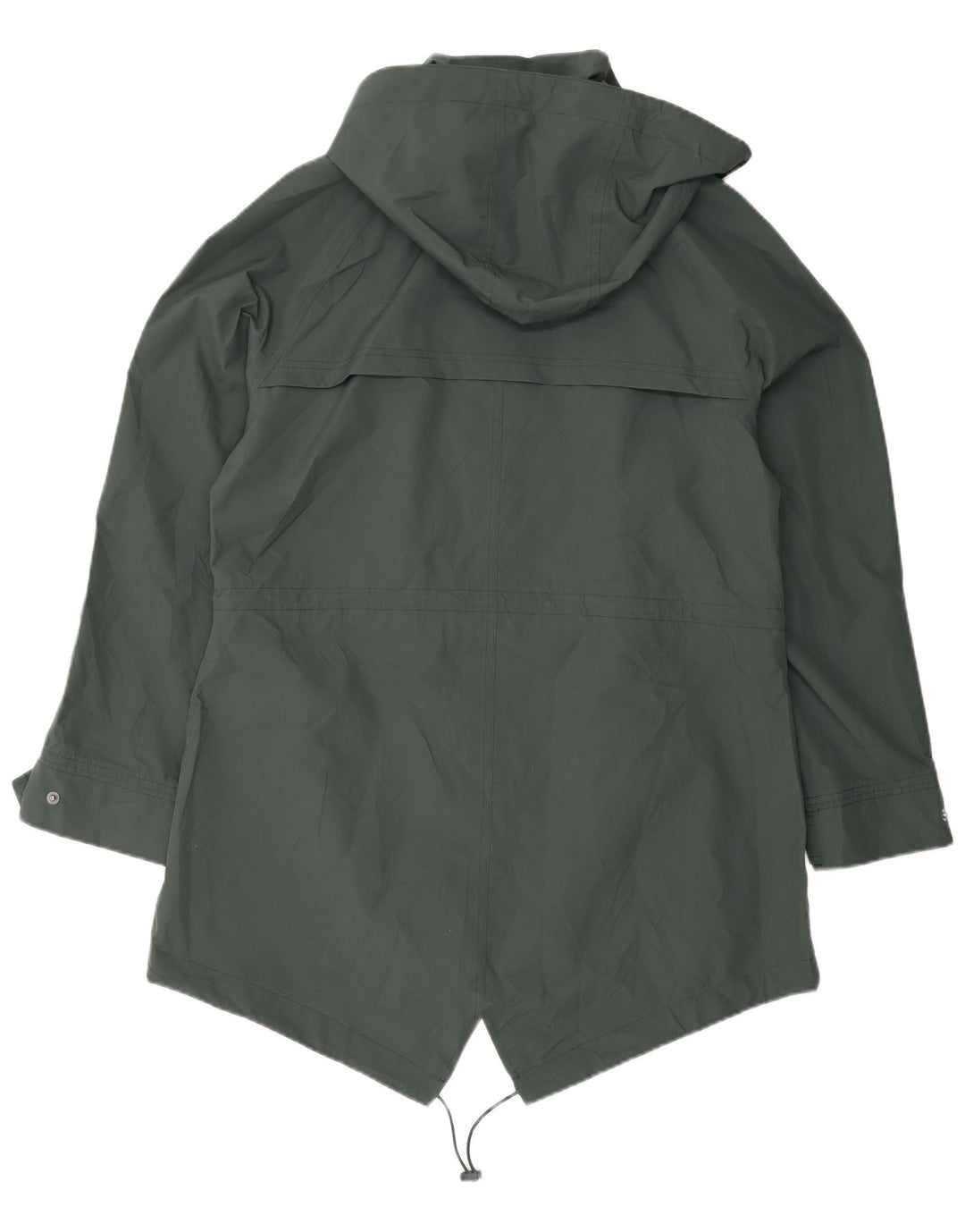 Marks & Spencer Γυναικείο Αδιάβροχο με κουκούλα UK 14 Large Green Polyester