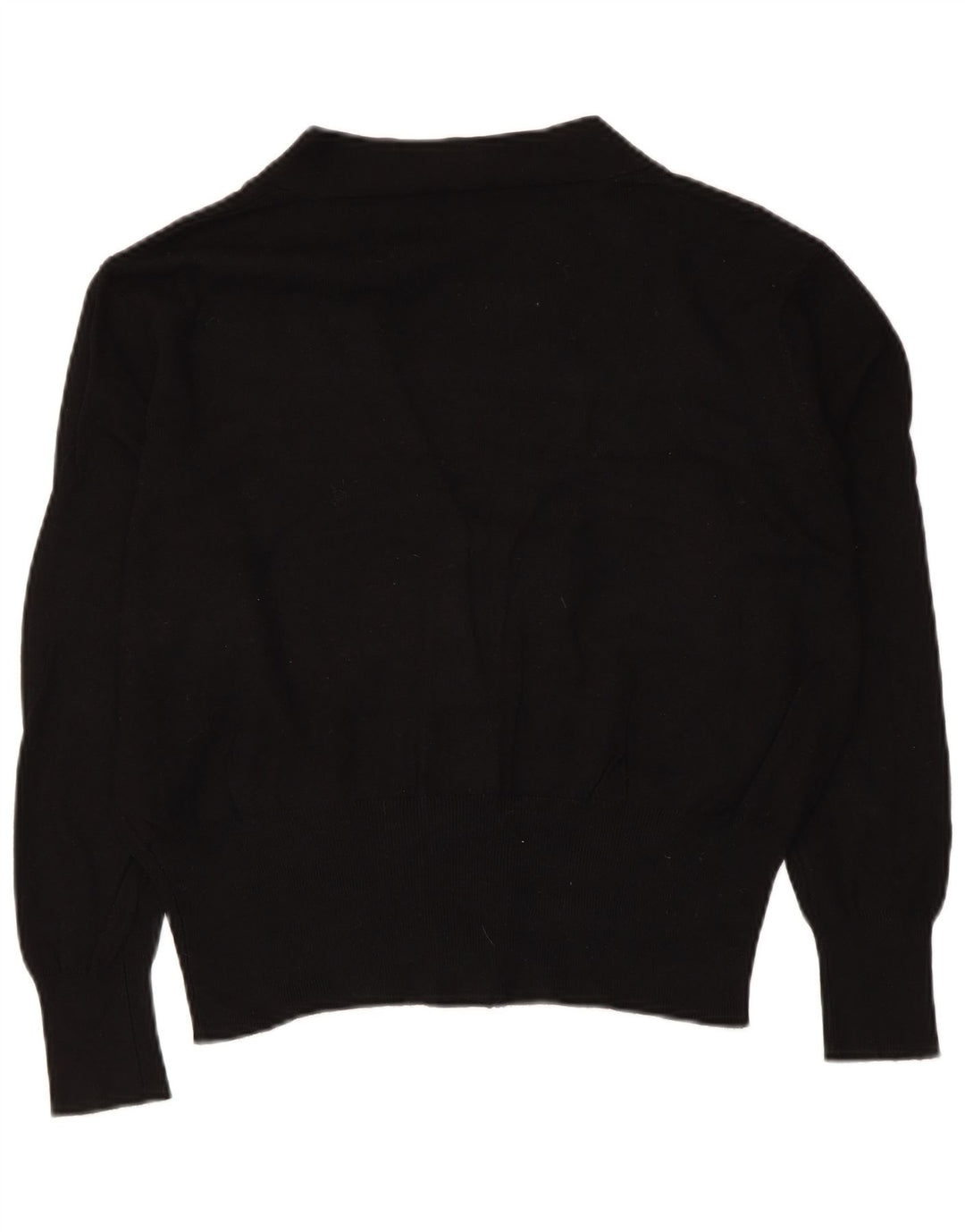 Γυναικείο πουλόβερ ZARA Crop Cardigan UK 14 Medium Black