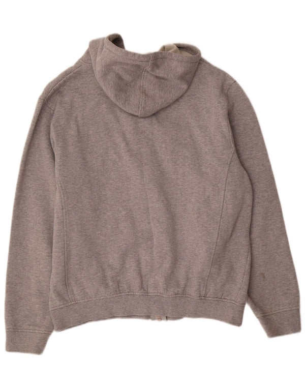 Fila Γυναικείο πουλόβερ με κουκούλα με φερμουάρ UK 16 μεγάλο βαμβακερό γκρι