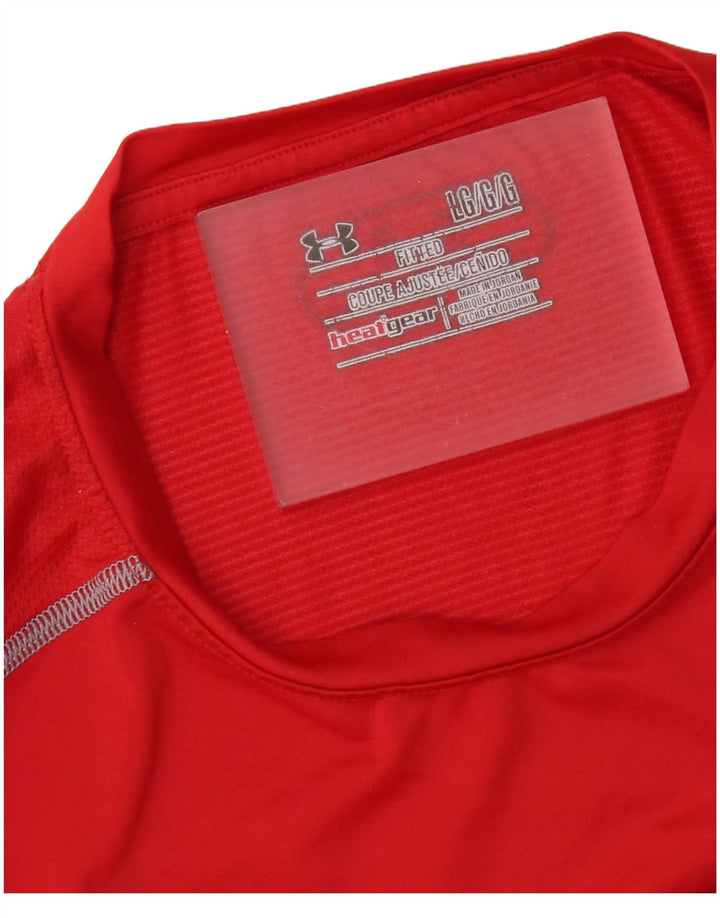 Ανδρικό μπλουζάκι Under Armour Heat Gear Top μεγάλο κόκκινο