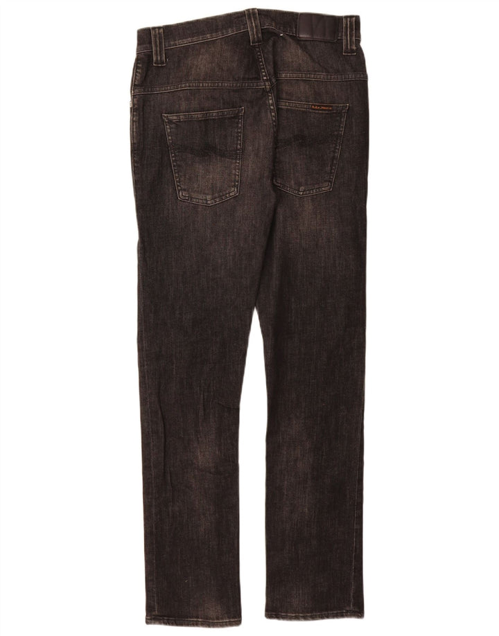 NUDIE Γυναικείο Slim Jeans W30 L30 Γκρι βαμβακερό