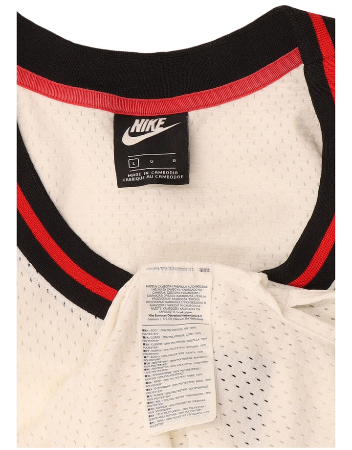 Ανδρικό γραφικό γιλέκο Nike Large λευκό πολυεστέρας