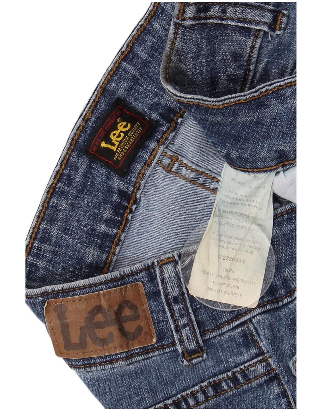 Lee Womens Capri Jeans US 18 2XL W36 L11 Μπλε βαμβακερό