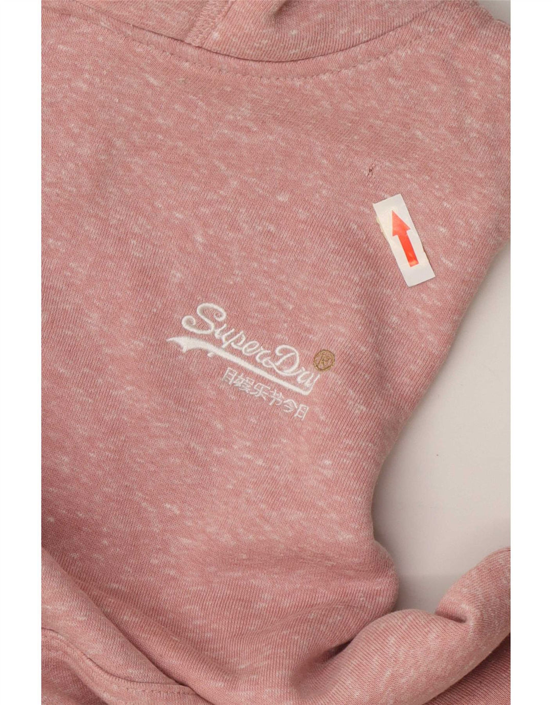 Superdry γυναικείο φούτερ με κουκούλα UK 12 Medium Pink Flecked Polyester