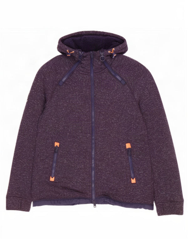 Ανδρικό τζάκετ με κουκούλα Superdry UK 40 Large Navy Blue Flecked