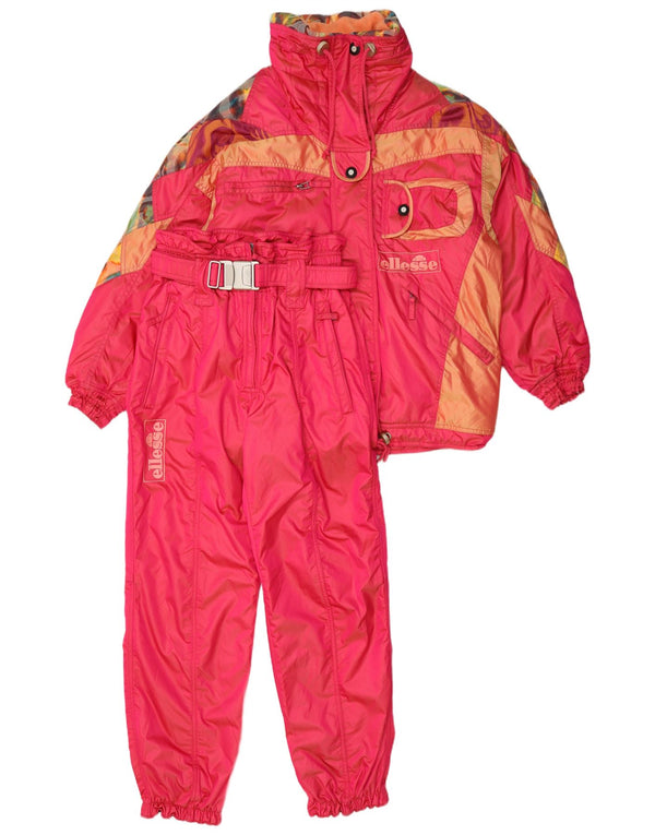 Ellesse γυναικεία φόρμα για σκι με κουκούλα IT 42 Medium Pink Colourblock