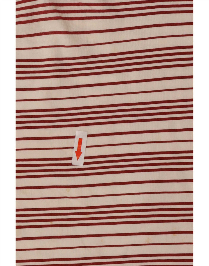 Sergio Tacchini Γυναικείο T-Shirt Top IT 44 Μεσαίο λευκό ριγέ πολυεστέρα
