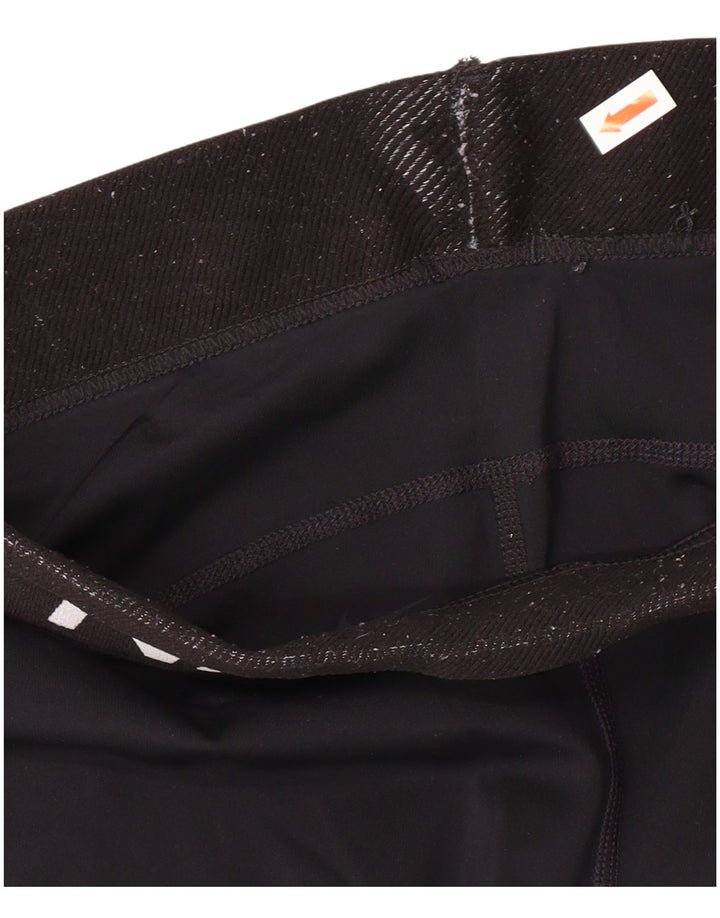 Γυναικεία κολάν Nike Dri Fit Graphic UK 12 Αθλήματα μεσαίου μαύρου πολυεστέρα