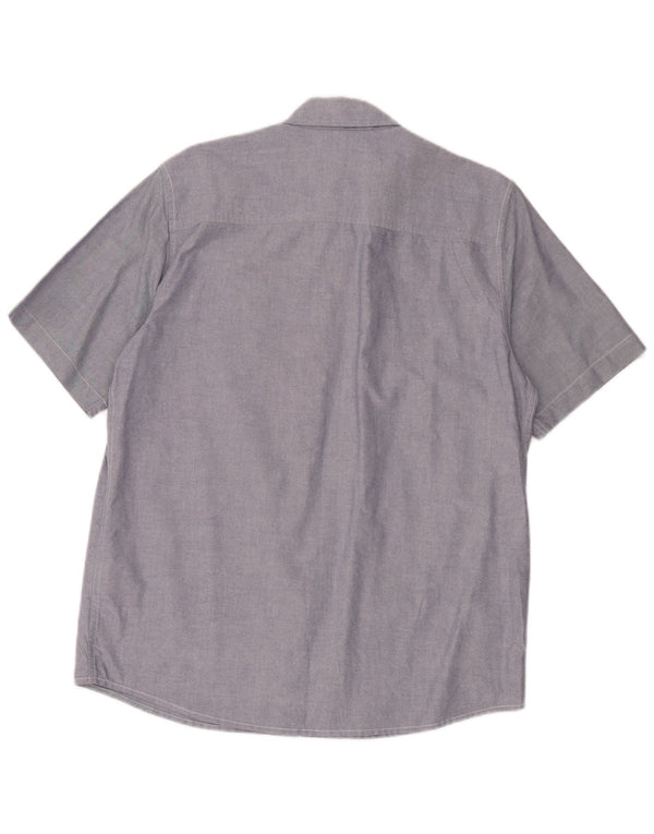 Ανδρικό κοντομάνικο πουκάμισο Carhartt XL Μπλε φλοράλ βαμβακερό