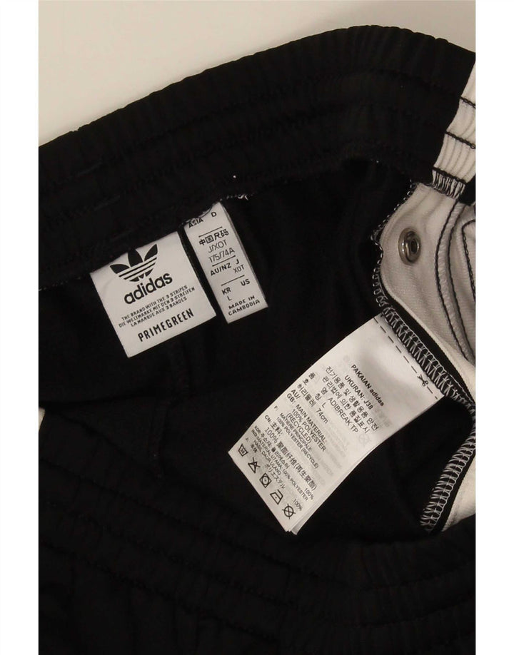 Ανδρική αθλητική φόρμα Adidas Παντελόνι μεγάλο μαύρο χρώμα πολυεστέρα