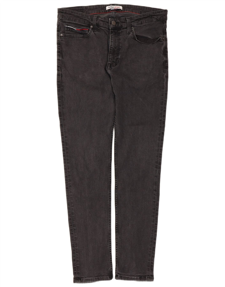 Tommy Hilfiger Ανδρικό Slim Jeans W36 L30 Μαύρο βαμβακερό