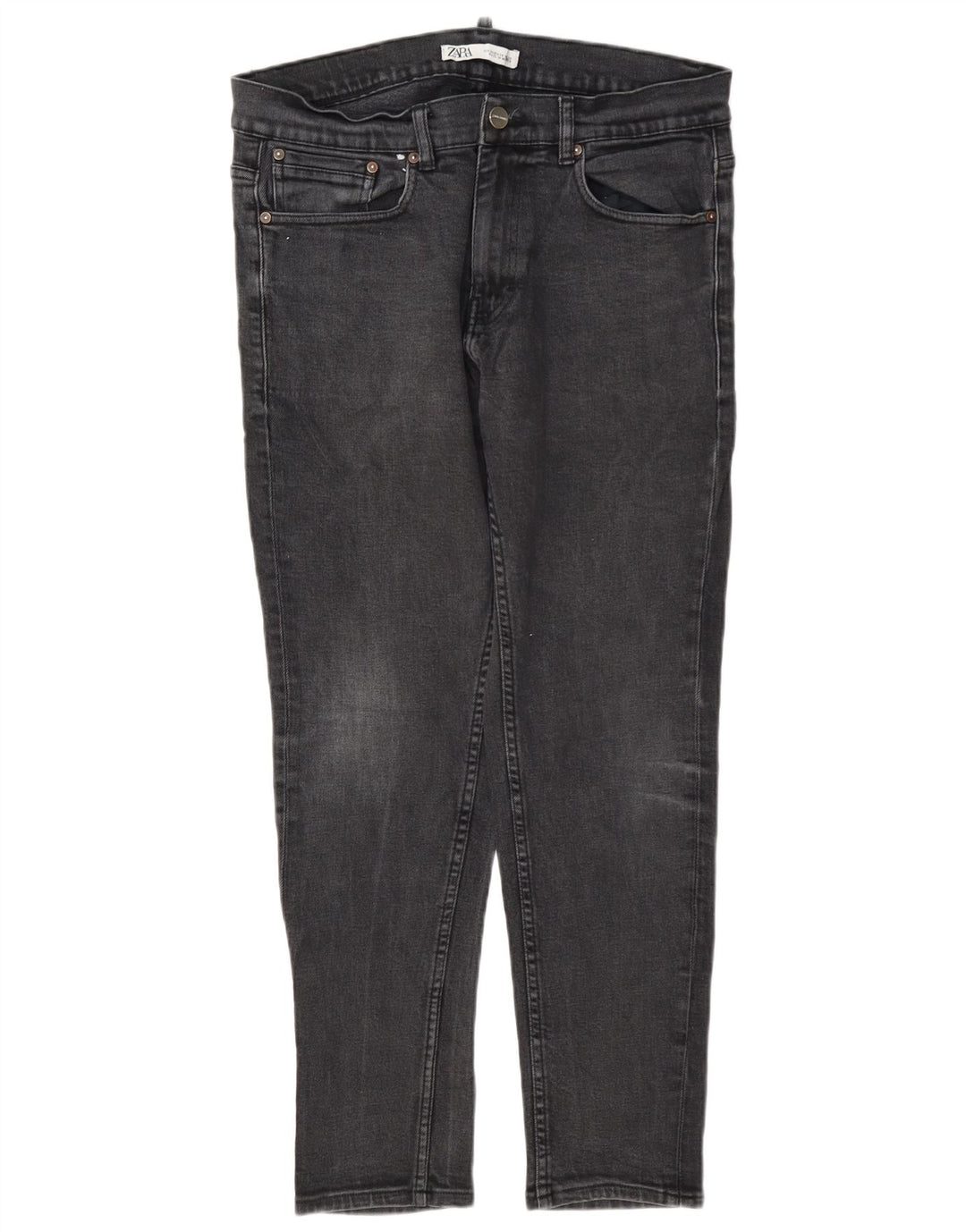 Zara Ανδρικό Slim Jeans EU 44 Large W34 L30 Grey Polyester