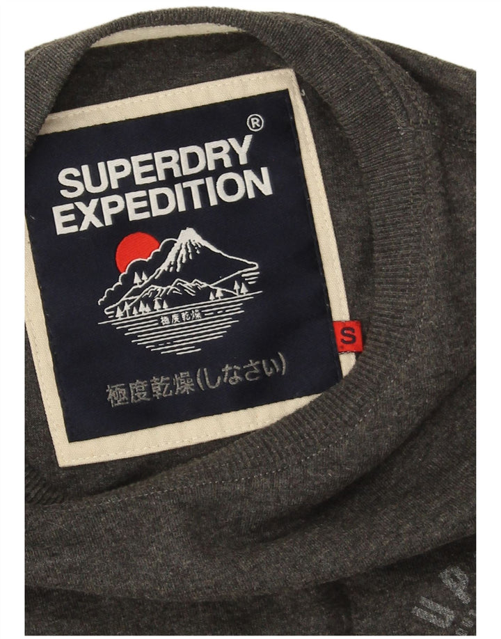 Ανδρικό μπλουζάκι Superdry Μακρυμάνικο Μικρό Γκρι Βαμβακερό