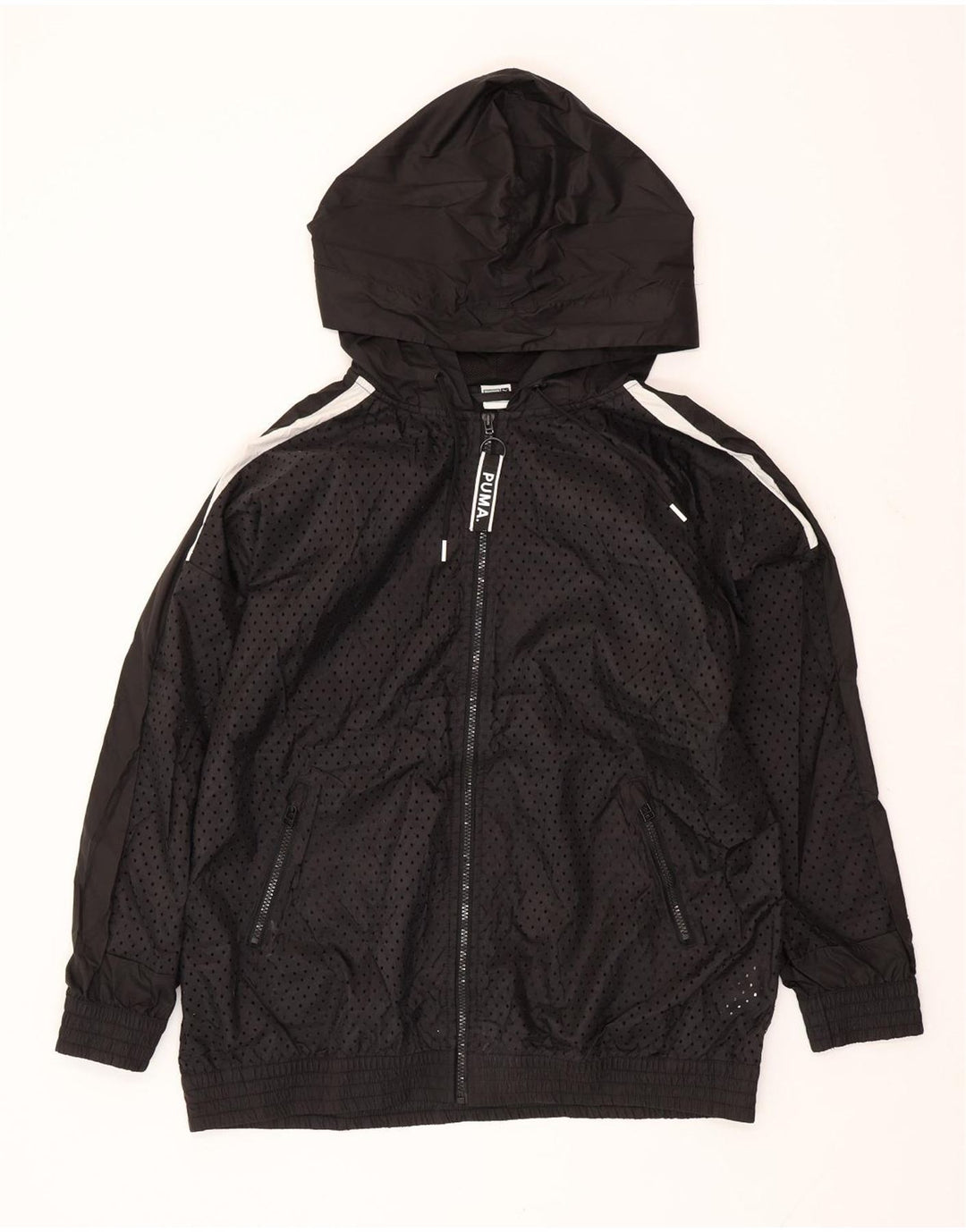 Ανδρική αθλητική φόρμα με κουκούλα PUMA Top Jacket μεσαίο μαύρο πολυεστέρα