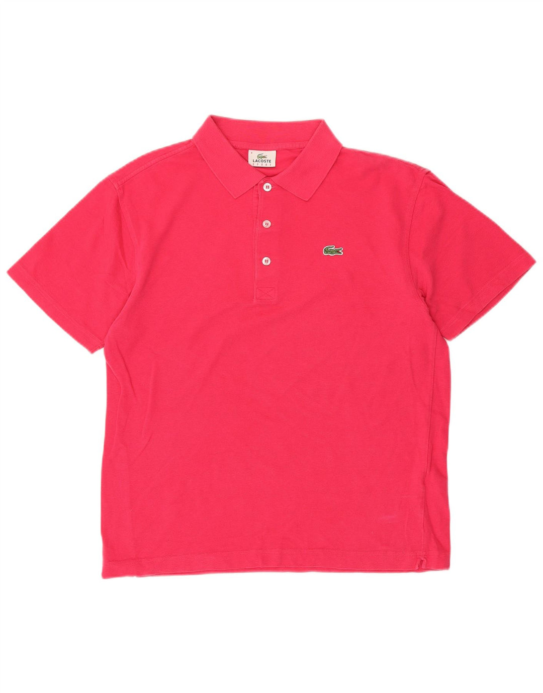 Ανδρικό πουκάμισο Polo Lacoste, Μέγεθος 4, Μεσαίο Ροζ Βαμβακερό