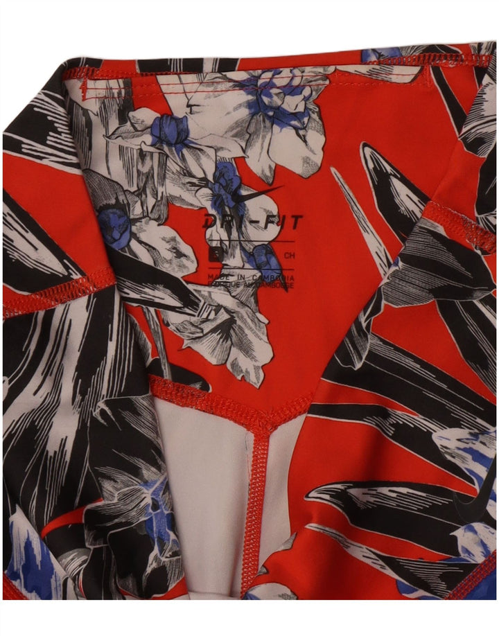 Nike γυναικεία κολάν Dri Fit UK 10 Small Red Floral