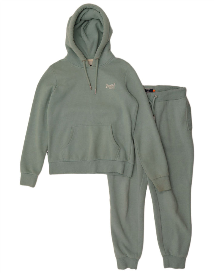 Superdry Γυναικεία Ολόσωμη Φόρμα UK 10 Μικρή Πράσινη Βαμβακερή