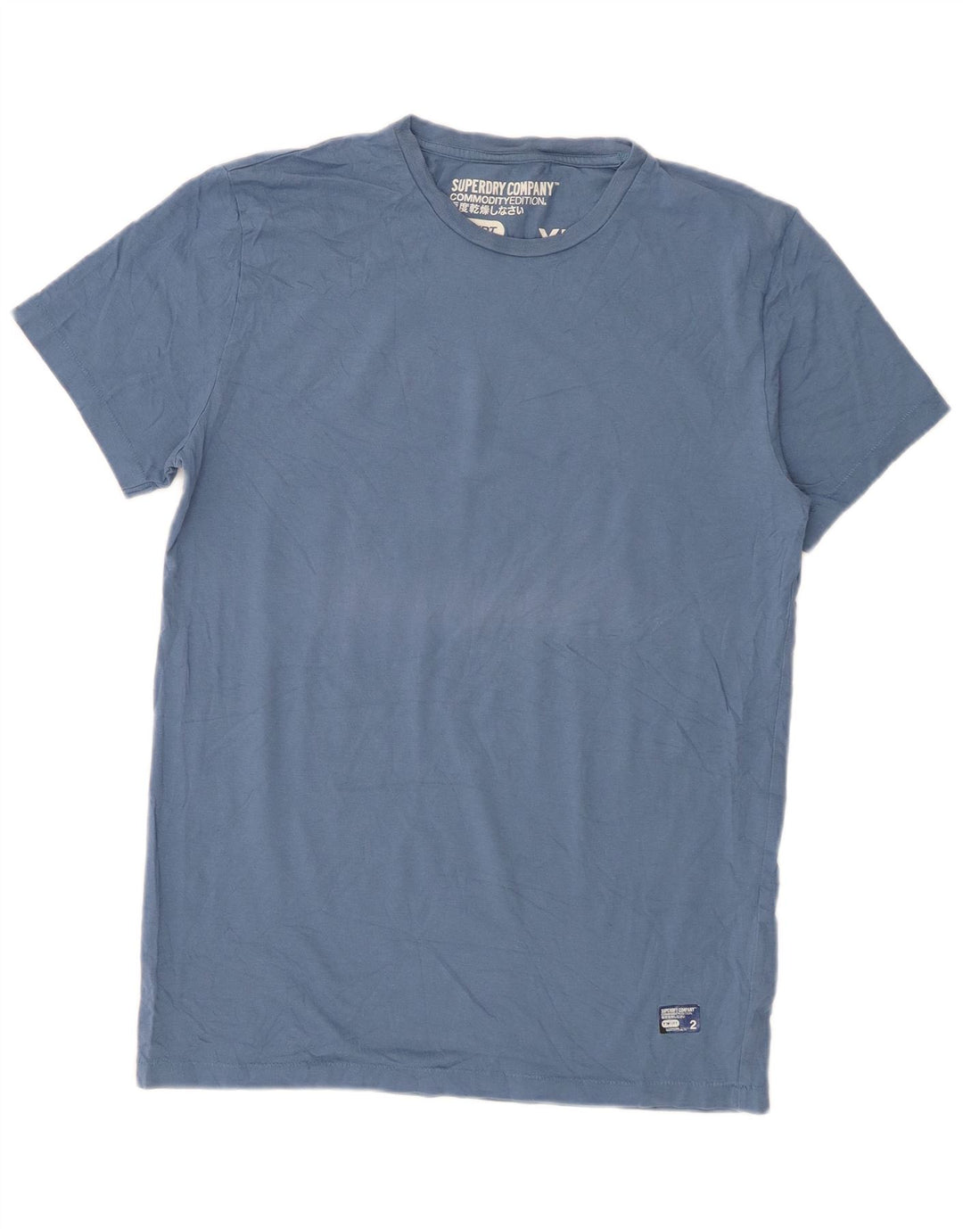 Superdry Ανδρικό T-Shirt Top XL Blue Cotton