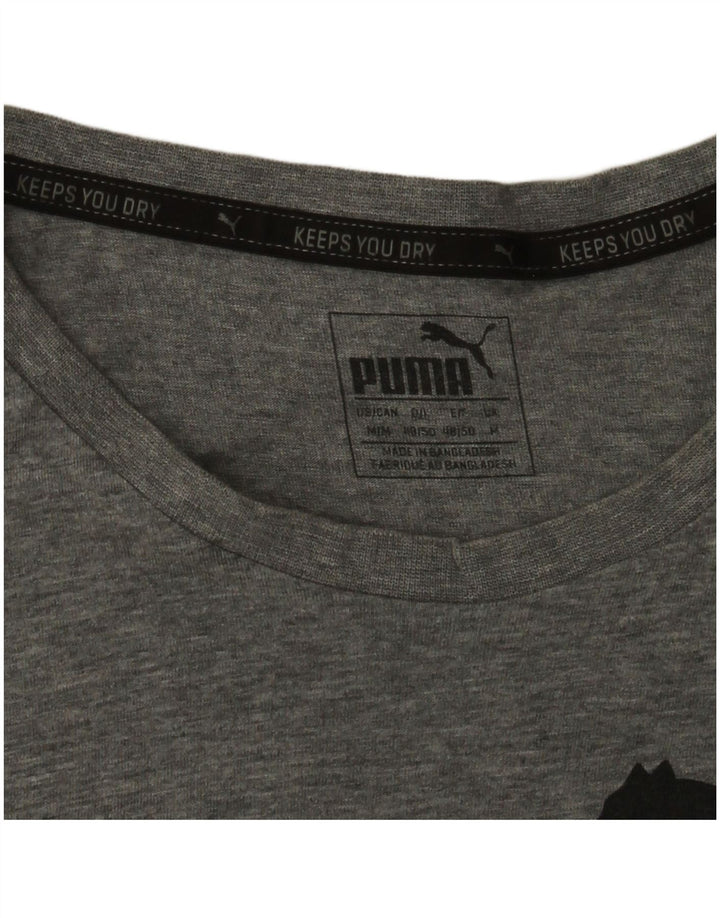 Ανδρικό γραφικό μπλουζάκι Puma Top Medium Grey