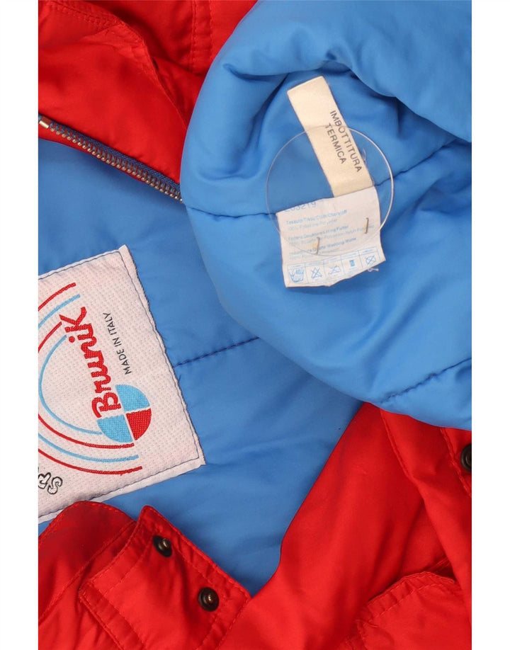 Brunik Ανδρικό μπουφάν σκι με κουκούλα IT 46 Small Red Polyester