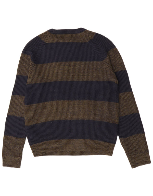 Jack & Jones Ανδρικό πουλόβερ με λαιμόκοψη με λαιμόκοψη Μικρό ακρυλικό ριγέ μπλε Navy