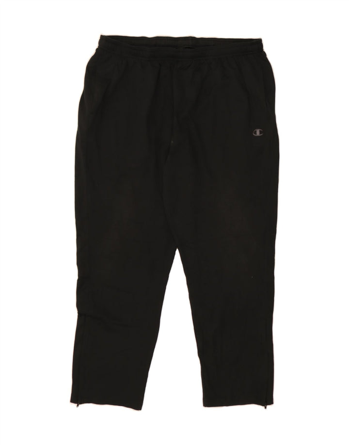 CHAMPION Mens Tracksuit Trousers 2XL Black Polyester Vintage Champion and Second-Hand Champion from Messina Hembry 