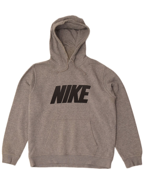 Ανδρικό γραφικό φούτερ Nike, μεγάλο γκρι βαμβακερό