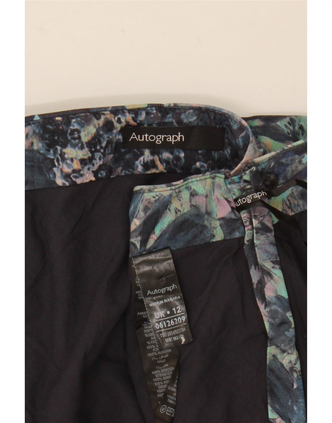 Marks & Spencer Γυναικεία Pencil Φούστα UK 12 Medium W30 Πολύχρωμη