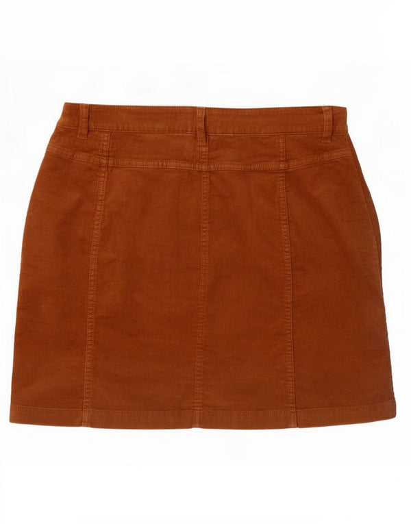 Fat Face Γυναικεία Κοτλέ Φούστα UK 12 Medium W32 Καφέ Βαμβακερή
