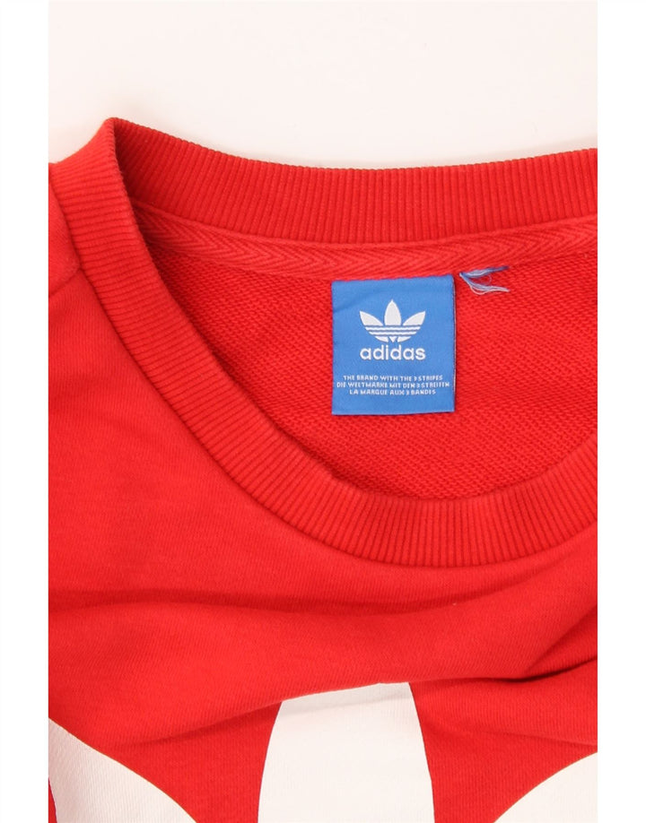Γυναικείο Φούτερ Adidas Graphic Jumper UK 8 Small Red