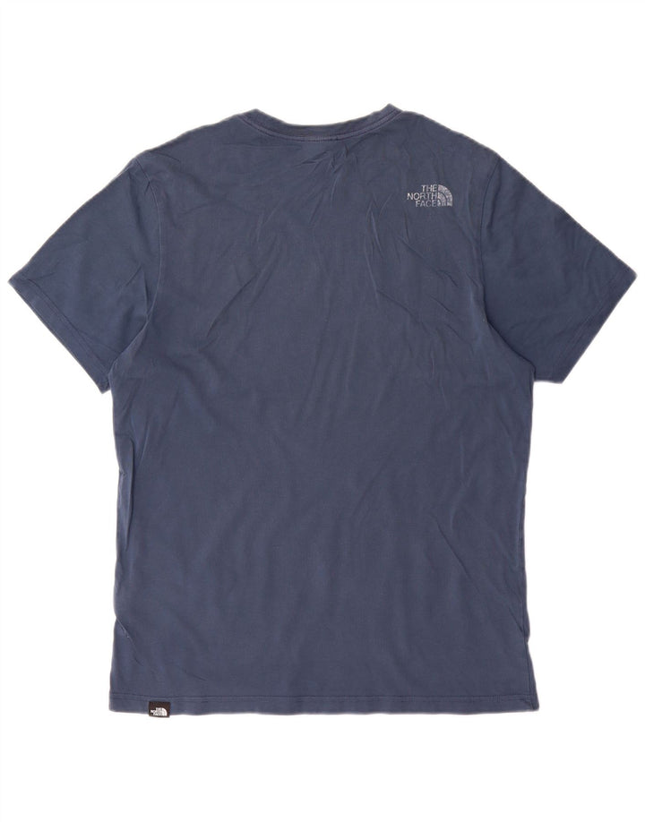Ανδρικό γραφικό T-Shirt North Face Top από μεσαίο μπλε βαμβακερό