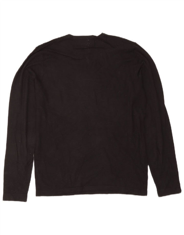 Ανδρικό πουλόβερ Zara Crew Neck Jumper Μεσαίο Μαύρο