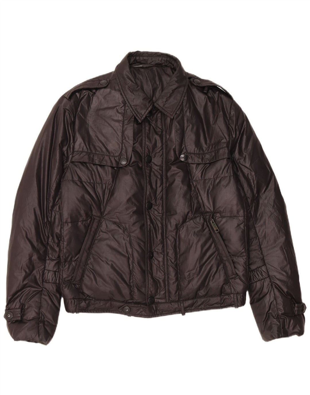 Vintage Ανδρικό Military Jacket IT 52 XL Μαύρο Πολυεστέρας