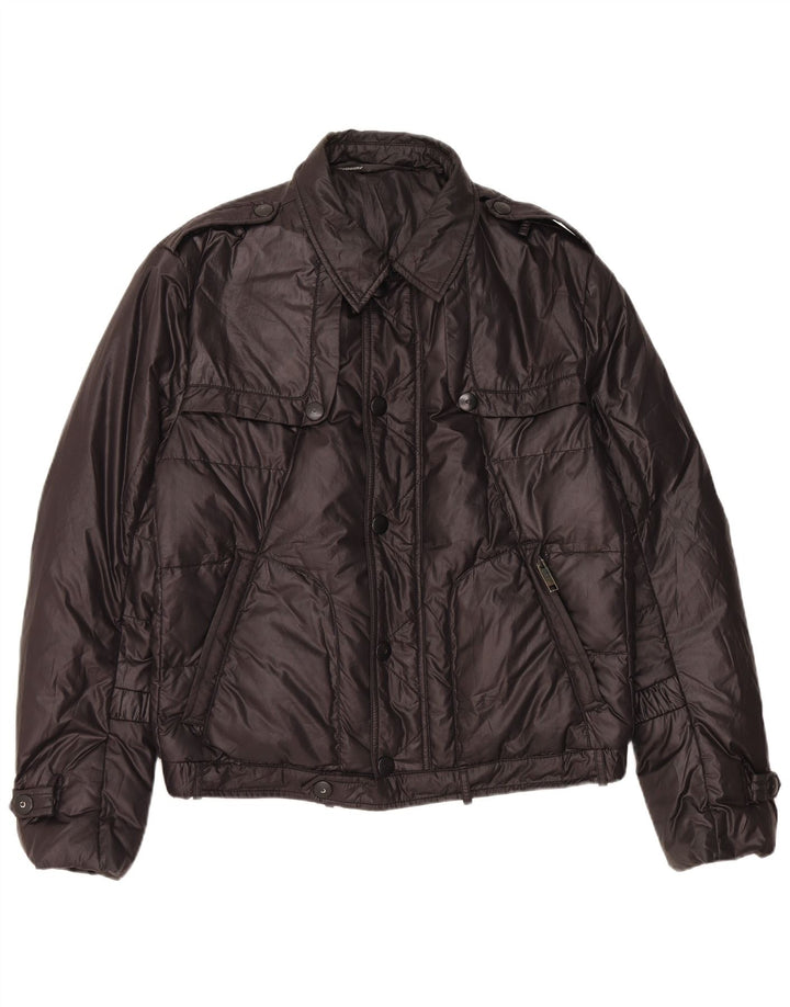 Vintage Ανδρικό Military Jacket IT 52 XL Μαύρο Πολυεστέρας