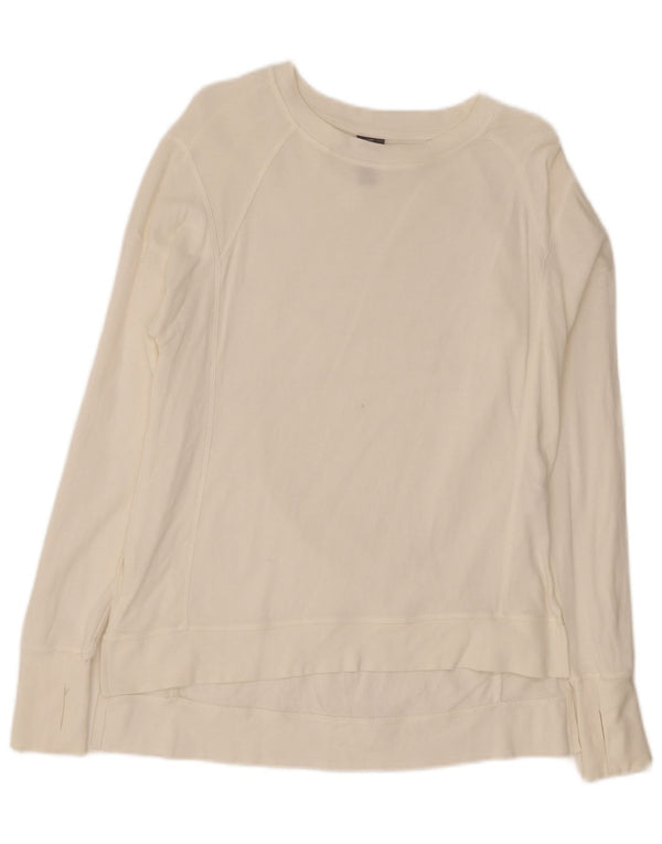 Sweaty Betty Γυναικείο τοπ μακρυμάνικο UK 6 XS λευκό βαμβακερό