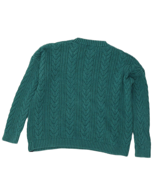 Γυναικείο πουλόβερ SUPERDRY Crop Oversized Crew Neck Jumper UK 8 Small Green