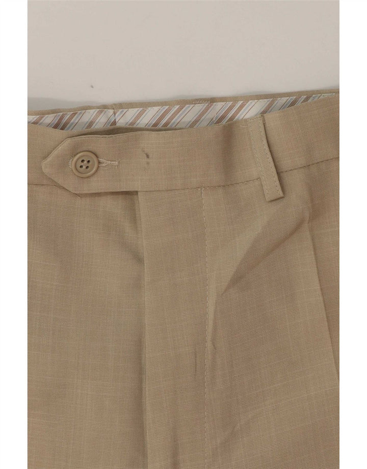 Ανδρικό ίσιο παντελόνι Marks & Spencer W34 L28 Beige Polyester