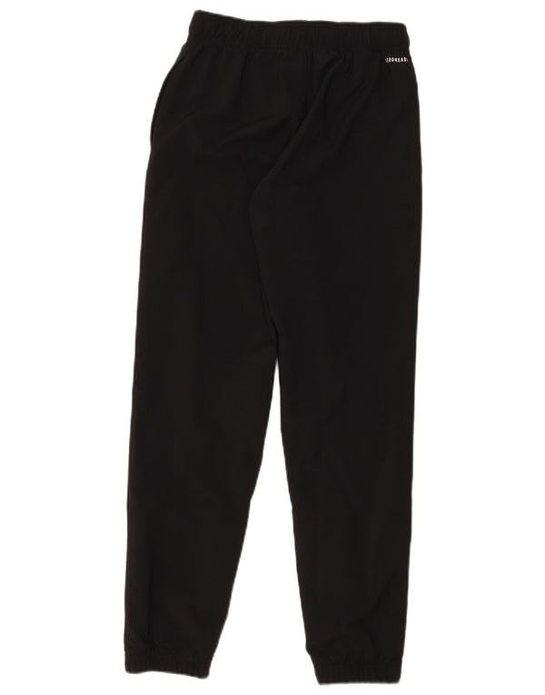 Adidas Boys Tracksuit Trousers Joggers 11-12 Years Black Polyester