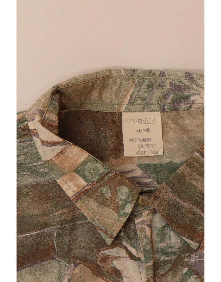 Vintage ανδρικό πουκάμισο με κοντό μανίκι 45/46 XL πολύχρωμο