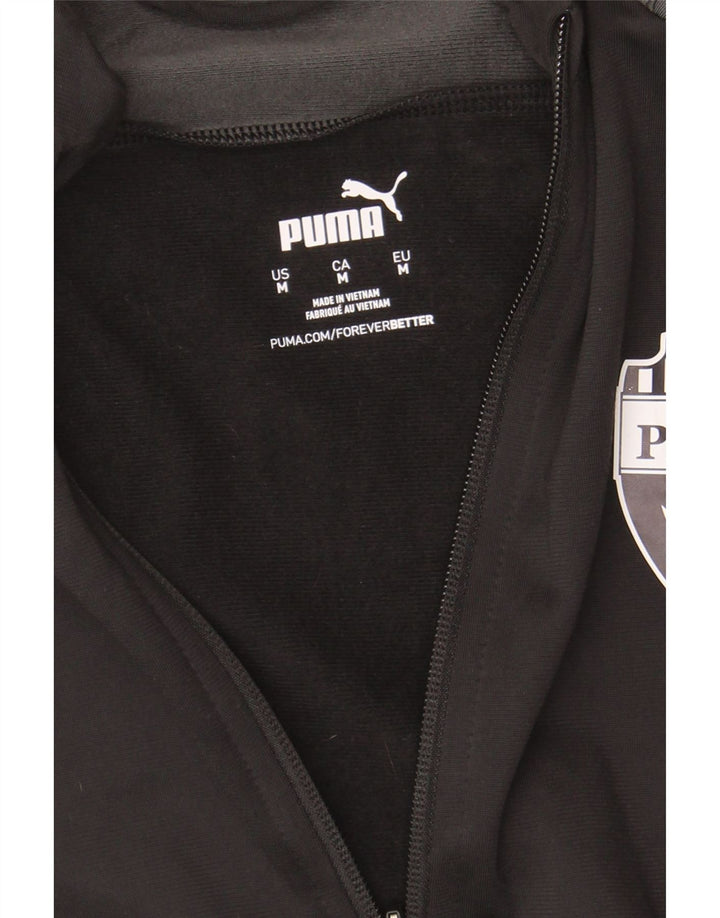 PUMA Mens Pirates Port Adelaide Tracksuit Top Jacket Medium Black Vintage Puma and Second-Hand Puma from Messina Hembry 
