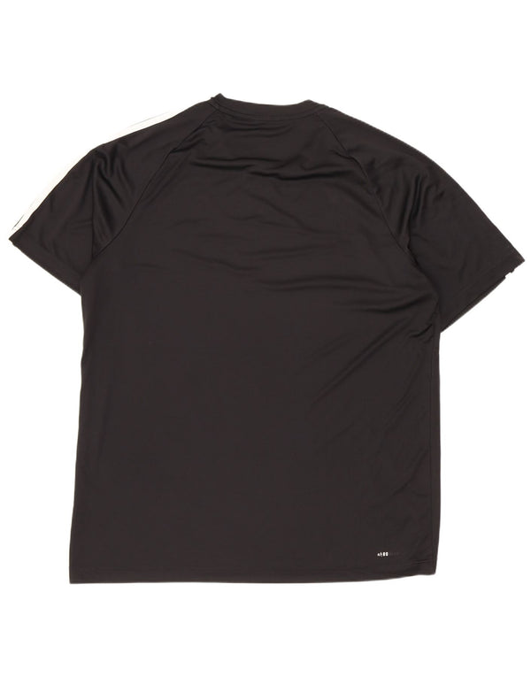 Ανδρικό T-Shirt Adidas Top Large Μαύρο Πολυεστερικό Sports