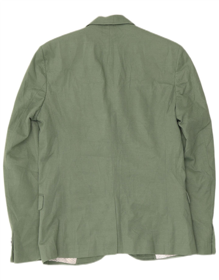 ZARA Ανδρικό σακάκι blazer 2 κουμπιών UK 40 Large Green