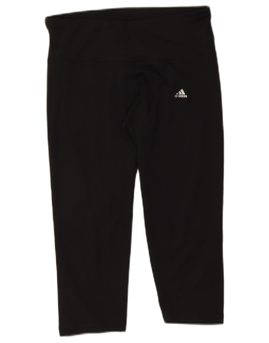 Adidas Γυναικεία κολάν Capri Climalite UK 12/14 Μεσαίο μαύρο πολυεστέρα